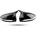 Eppar New Protective M3-Style Mirror Cover Stickers 2PCS Compatible with Mercedes Benz C-Class Sedan W205 2015-2020 C180 C200 C220 C250 C300 C350 (Black)