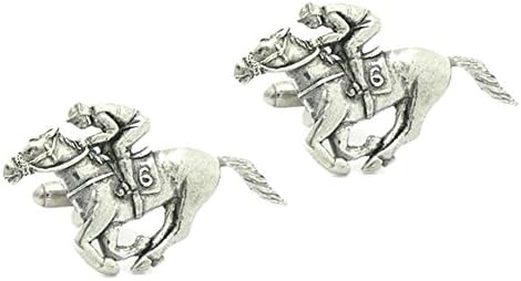 Harry Smith Pewter Racehorse Cufflinks