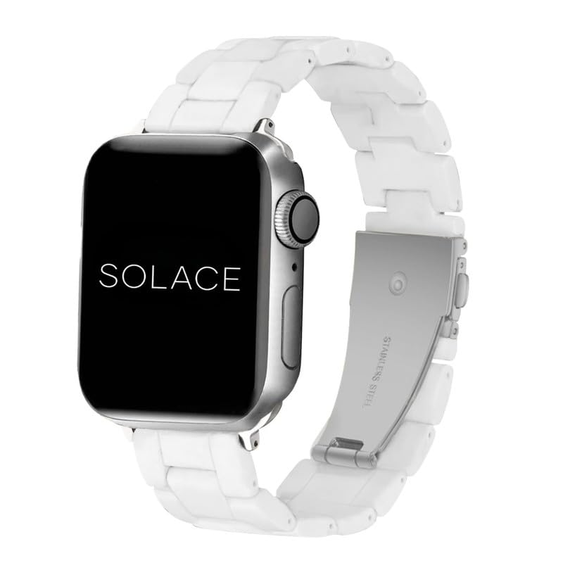 Photo 1 of Solace Bands Lightweight Perma Watch Band - Compatible with Apple Watch Bands for Women and Men, iWatch Bands for 38mm 40mm 41mm 42mm 44mm 45mm 49mm Ultra, SE and Series 8 7 6 5 4 3 2 1 (Matte Solid)