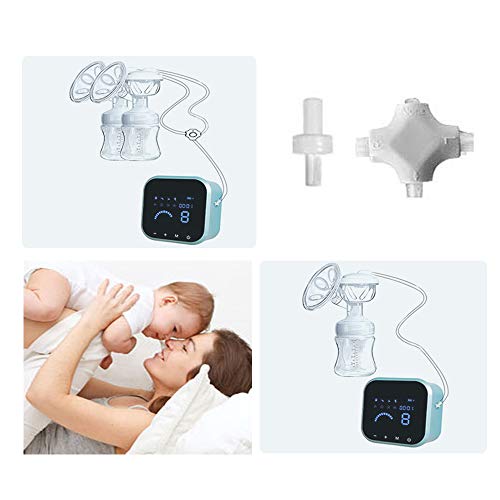 SUMGOTT Electric Breast Pump, Double/Single Rechargeable Breastfeeding Pump for Breast Milk Suction and Breast Massage - Thumbnail 6