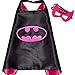Kzoo Warehousesbk Superhero Cape and Mask Costume Set Boys Girls Birthday Halloween Play Dress up (pink)