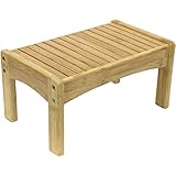 Sorbus Small Bamboo Step Stool [New-Improved Design] Great Foot Rest Stool & Potty Training Stool for Kids Toddlers