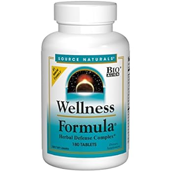 Source Naturals Wellness Formula Bio-Aligned Supplement Herbal Defense Complex Immune System Support & Immunity Booster Wholefood Multivitamin With Vitamins & Antioxidants - 180 Tablets