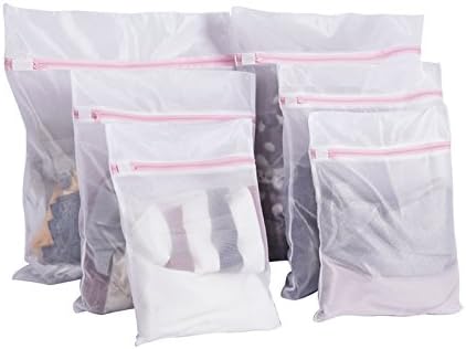 Mesh Laundry Bags for wash machine Lingerie Bra Underwear Sock Bags for Laundry Travel Laundry Storage Organization mesh Zippered Bag Set of 6