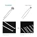 Pixnor 30pcs Bridal Clear Crystal Rhinestone Hair Pins Clips Decorative Wedding Flower for Women