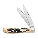 Uncle Henry 285UH Pro Trapper Traditional 2 Blade Folding Pocket Knife with High Carbon S.S. Blades, Nickel Silver Bolsters, and Convenient Size for EDC, Whittling, Camping, Hunting, and Outdoors