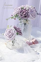 Floroom Artificial Flowers 25pcs Real Looking