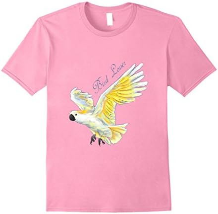 Mens Cockatiel cockatoo tiel bird lovers tee t shirts gift 3XL Pink