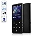 MP3 Player,AMDISI Bluetooth MP3 Player with 2.4'' Large Screen, Slim Portable Music Player with Speaker,Touch Buttons,HiFi Lossless Sound Quality,FM Radio/Recorder,16GB Come with a Wired Headphone