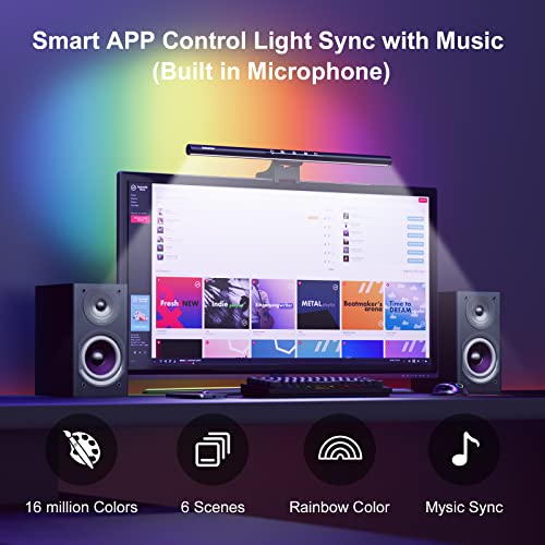 Smart LED Monitor Light Bar for Eye Caring, Ustellar Computer Monitor