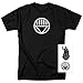Popfunk Green Lantern Black Lantern Corps Logo T Shirt & Stickers (X-Large)