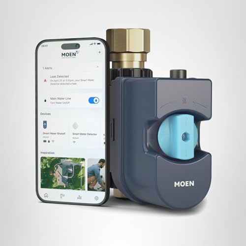 Moen Flo Smart Water Monitor and Automatic Shutoff Sensor, Wi-Fi Connected Water Leak Detector for 1-Inch Diameter Pipe, 900-006 - View 20