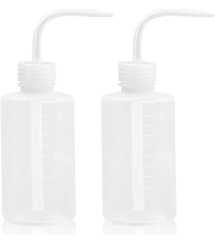Lot De 2 Flacons Souples 250ml - Bouteilles à Pression Transparentes Pour Arrosage Précis Des Plantes | Bec Fin | Graduations Incluses