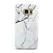 GOLINK Galaxy S7 Case IMD Slim-Fit Anti-Scratch Shock Proof Anti-Finger Print TPU Case for Galaxy S7 (White Marble)