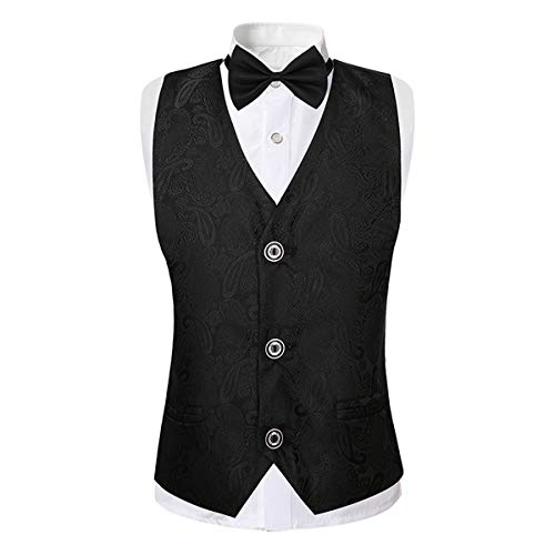 image for Boyland Boys 3 Pieces Tuxedo Suits Jacquard Shawl Lapel Slim Fit Tux J
