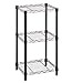 HoneyCanDo 3-tier black wire shelving tower 14x15x3 14x15x30