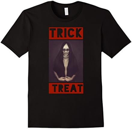 Mens Trick or Treat Scary Men's Shirt / Easy Halloween Costume XL Black