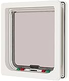 Sliding glass door with dog door built in