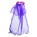 Sinuo Fairy Costume, Costume Set with Wings,Tutu,Wand and Veil Princess Set Fit Girls Age 3-8(Purple)
