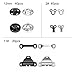 WXJ13 50 Pairs 3 Styles 2 Colors Skirt Hooks and Eyes Sewing Hook Eye Closures Trousers Skirt Dress Bra Sewing DIY