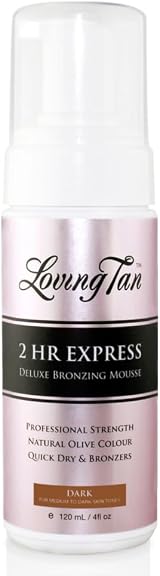 Loving Tan 2 HR Express Mousse Dark Streak Free Natural Sunless Tanner 120ml view 1