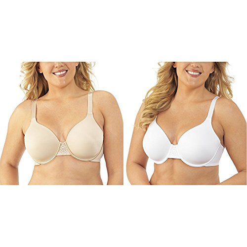 Vanity Fair Women's  Beauty Back Full Figure Underwire Bra 76380, Damask Neutral/Star White, 40D