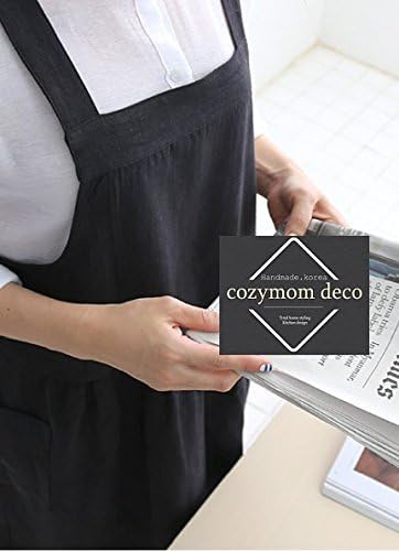 Cozymom Japanese Style Cross-x Shape Natural Linen Cotton Apron