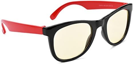 Blue Light Shield Kids Computer Glasses Video Gaming Glasses - Anti Glare 100%UV - US Optical Award Patented - MelanIn Amber Vision Protection Sleep Glasses
