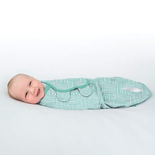 SwaddleMe Original Luxe Edition with Easy Change Zipper, 2pk Watercolor Indigo, Small (03