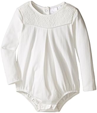 Kardashian Kids Baby Girl's Bodysuit with Lace Yoke (Infant) Ivory Jumpsuit