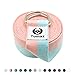 Tumaz Yoga Strap/Stretch Bands with Adjustable D-Ring Buckle (6ft/8ft/10ft, Many Stylish Colors) - Best for Daily Stretching, Yoga, Pilates, Physical Therapy, Fitness