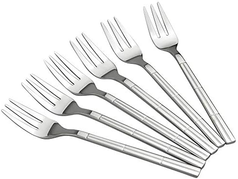 Hokky 12-Piece Stainless Steel Pastry Appetizer Cake Forks, Mini Dessert Forks