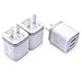 Dual Port Wall Charger, Kakaly 3 Pack 2.1A/5V USB Travel Home Charger Power Adapter Plug for iPhone 7 Plus, SE 6s Plus, iPad Air, Samsung Galaxy S7/S6 Edge, Note, Android, HTC, Google Nexus, Nokia
