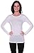 Active Basic Athletic Fitted Plain Long Sleeves Round Crew Neck T Shirt Top, Longer Length (Medium, White)