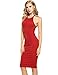 Meaneor Women's Sexy Bodycon Evening Skirt Stretch Party Bandage Mini Dress Red/S