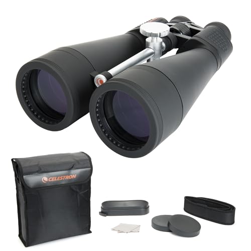Celestron 71018 SkyMaster 20 x 80 mm Porroprismen-Fernglas mit mehrfach vergütete Linse, BaK-4 Prismenlinse und Etui, Schwarz
