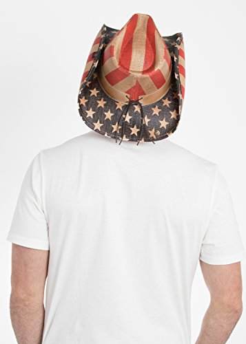 Peter Grimm Justice Drifter Hat - Antiqued American Flag