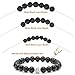 EuTengHao 715Pcs Lava Beads Stone Rock Beads Glass Beads Bracelet Making Kit with Chakra Beads Spacer Beads Bracelet Elastic String for Diffuser Essential Oils Bracelets DIY Jewelry Making Supplies