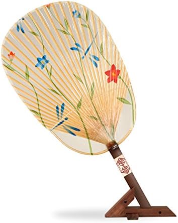 Amazon Co Jp 家田紙工 水うちわ 川トンボ 台座付 美濃 手漉き和紙 ホーム キッチン