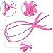 Dansee Wig Stand Folding Stand for All Wigs and Hats,Collapsible Holder and Dryer for Wigs Hats and Caps 3Pcs Packed(pink)