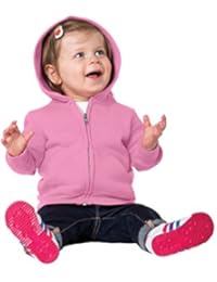 Precious Cargo Unisex-Baby Full Zip Hooded Sweatshirt 12M Candy Pink
