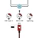 RAMPOW Braided Micro USB Cable 6.6ft, Samsung QC 3.0 Fast Charger Cable, Micro USB Charging Cord Compatible with Galaxy S7/S6, Sony, Motorola and More - Red