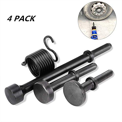 Air Hammer Bits Set,Smoothing Air Chisel Pneumatic Bits Tool Set with Spring 4 PCS