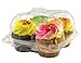 Katgely Cupcake Boxes Cupcake Containers 4 Pack Cupcake, Set of 10