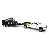 1:64 New Holland L170 Skid Steer Loader with Dodge Pickup Truck