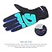 INBIKE Men's Winter Cold Weather Thermal Windproof Gel Bike Gloves Blue X-Large