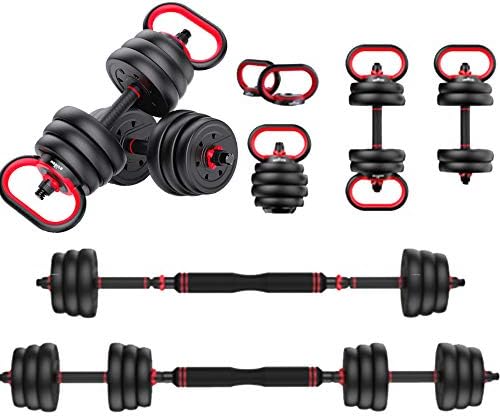 Nhjdfb 調節可能なダンベルセット ついに再販開始 6 In 1 バーベルケトルベル 男女 ホーム オフィス ウエイトリフティング 腹筋 フィットネス機器 アウトドア フィットネストレーニング用 脚 腕 スポーツ