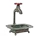 Lily's Home Vintage Rustic Bar Soap or Kitchen Sink Sponge Holder, Dish Style with Country Design Crafted from an Old Spigot and is Ideal for Any Whimsical Decor Style, Green Patina