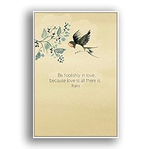 Framed Canvas Wall Art for Living Room, Bedroom Beautiful Quotes Canvas Prints for Modern Home Decoration Ready to Hang - 16"x24" inches