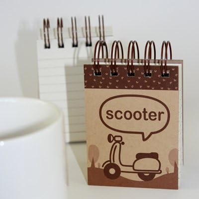 Mini Spiral Notebook - Scooter